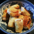 ✿maho✿'s cooksnap of when they made 鶏肉の油揚げくるくる巻き.