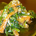 ちゃむ82's cooksnap of when they made ほうれん草・人参のくるみ和え♪.