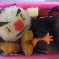 なごり's cooksnap of when they made キャラ弁　妖怪ウォッチ弁当　おにぎり侍.
