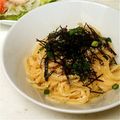 タロスケママ's cooksnap of when they made 包丁いらず！超簡単明太子クリームパスタ.