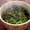 クックURGNWX☆'s cooksnap of when they made 大根の葉(かぶらの葉でもOK)の炒めもの.