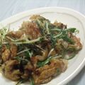 小川チミ's cooksnap of when they made 豚ばら肉と水菜の炒め物.