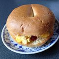 あざらしの赤ちゃん's cooksnap of when they made 旨塩で簡単すぎるっ♪ベーグル卵サンド♪.