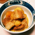 NUKs's cooksnap of when they made 新じゃがと豚の角煮　菜の花添え.