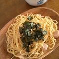 チェガンちゃみ's cooksnap of when they made 簡単♪なめ茸とベーコンの和風パスタ.