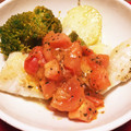 ゆかねこ。's cooksnap of when they made 完熟トマトで！トマトソースのムニエル♪.