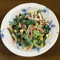 早起きまま's cooksnap of when they made 簡単☆ほうれん草のカラフルゴママヨサラダ.
