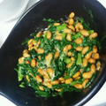 根暗の穴's cooksnap of when they made 納豆と春菊の和え物.