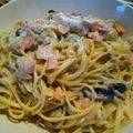 いちかあかりはは's cooksnap of when they made サーモンクリームパスタ.