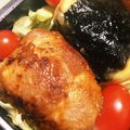 n＆k's cooksnap of when they made コッテリ＆サッパリの絶妙！肉巻きおにぎり.