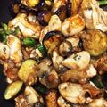 チャロ、's cooksnap of when they made 牡蠣となすの炒め物.