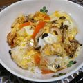 むー3's cooksnap of when they made フライパンで親子丼.