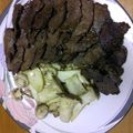 Haru Haru's cooksnap of when they made 猟師さん推薦♪鹿肉ときのこのソテー.