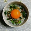 ma___111's cooksnap of when they made ＊梅しそ♡しらす丼＊ 簡単のせるだけ♩.