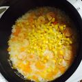 ぱくぱく6002's cooksnap of when they made 炊飯器で簡単！ガーリックエビピラフ.