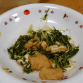 ma:9's cooksnap of when they made 水菜と厚揚げの煮物.