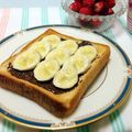 サンディサンディ's cooksnap of when they made チョコバナナトースト.