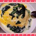 まっしろ白's cooksnap of when they made 炊飯器でオムライス＊ホワイトソース.
