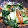 となりのカタコ's cooksnap of when they made チンゲン菜と人参のオイスターソースがけ.
