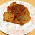 ＊実月＊'s cooksnap of when they made トマト缶でイタリア～ンな大根ステーキ.