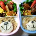 クックFQ7PLI☆'s cooksnap of when they made 簡単キャラ弁＊そぼろクマちゃん。.