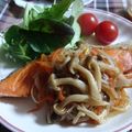 cocoroの扉's cooksnap of when they made 居酒屋風☆鮭のムニエル〜野菜キノコ餡で.
