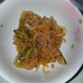 マダムユキ's cooksnap of when they made ねぎも白滝も大好き☆コチュジャン炒め.