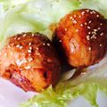 ばんび〜な's cooksnap of when they made 焼き肉のタレだけ☆超簡単!肉巻きおにぎり.