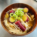 azbjbn's cooksnap of when they made ＊秋香る♪さつま芋のお味噌汁＊簡単.