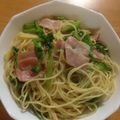 PinkyLady's cooksnap of when they made 旬の菜の花を使った、和風パスタ.