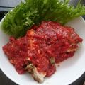 ☆ちぃー☆'s cooksnap of when they made 鶏胸肉の香味パン粉焼き☆トマトソースで♪.