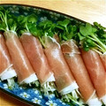 ちりちりまま's cooksnap of when they made 時短おつまみ☆かいわれの生ハム巻き.