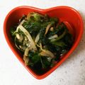 ☆akki～☆'s cooksnap of when they made 海苔入り♡ほうれん草ともやしのサラダ.