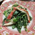 ☆★まゆみ☆★'s cooksnap of when they made 菜の花とカニカマのすり胡麻入りマヨサラダ.