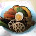りおなさらら's cooksnap of when they made 素揚げ野菜たっぷりのあっさりスープカレー.