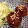 恵食堂's cooksnap of when they made 里芋のコロッケ黒酢あん.