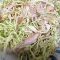 ｋｕｍｉｔｙ's cooksnap of when they made キャベツときゅうりとカニカマボコのサラダ.