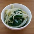 ♥aki☆n♥'s cooksnap of when they made 5分★簡単【もやしとイカのピリ辛ナムル】.