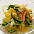 りよみんち's cooksnap of when they made 簡単激安☆カニかまの三色酢の物.