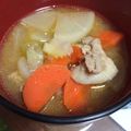 はむはむじ's cooksnap of when they made 我が家の豚汁.