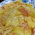 *.rico.*'s cooksnap of when they made キャベツとベーコンのパスタ☆コンソメ風味.