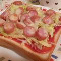 rie-tin's cooksnap of when they made 簡単！時短！忙しい朝に☆ピザトースト☆★.
