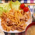 まやたそ♪'s cooksnap of when they made タケノコと豚肉の甘辛味噌炒め.