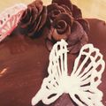 けりー♥'s cooksnap of when they made デコチョコ☆蝶々☆ケーキにトッピング♪.