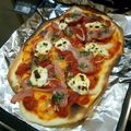 mayu。's cooksnap of when they made グリルで5分。ひき肉のピザ.