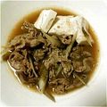 こーちゃん｡'s cooksnap of when they made ごぼう入り牛肉豆腐.