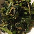 じんこ。's cooksnap of when they made 春菊とジャコの柚子胡椒ポン炒め.