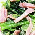 はこちゃん3105's cooksnap of when they made ハムと小松菜のバターマヨネーズソテー.