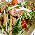ジュン１９３２'s cooksnap of when they made ☆豚肉と水菜とトマトの炒め物☆.