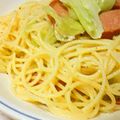 @ちんまりさん's cooksnap of when they made ♕ソーセージとキャベツのパスタ♕.